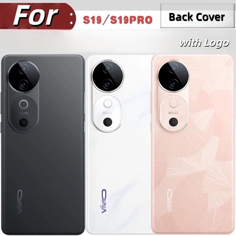 Original Para vivo V40 V40Pro Bateria Capa Traseira Com Lente Fram s19 s19pro Caixa De Vidro