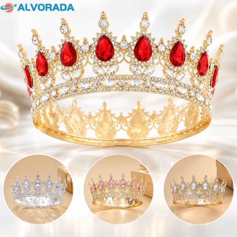 Coroa Redonda Princesa Redonda P/concurso E Festas  para Eventos Especiais Concurso e topo de bolo-ALV