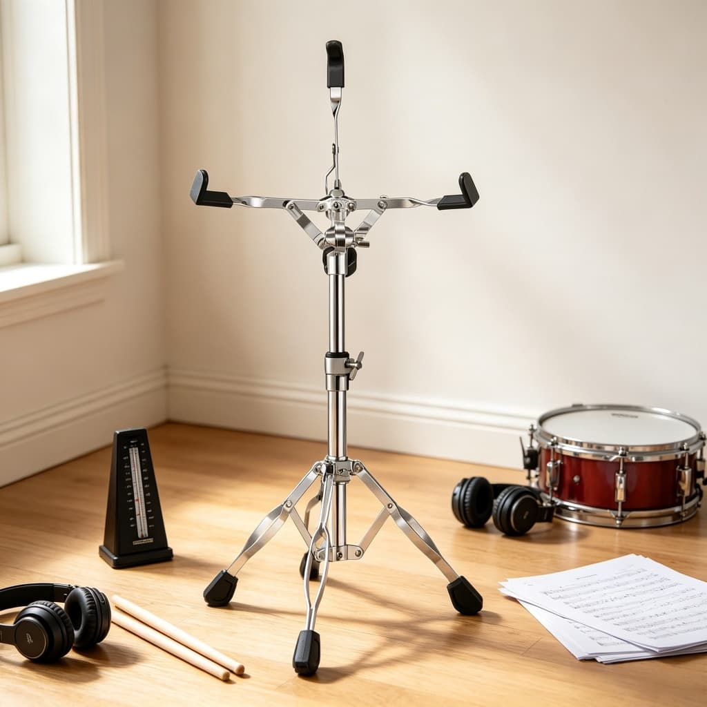 Suporte Estante Reforçada Para Caixa De Bateria 220 New Cromada Baterista Premium