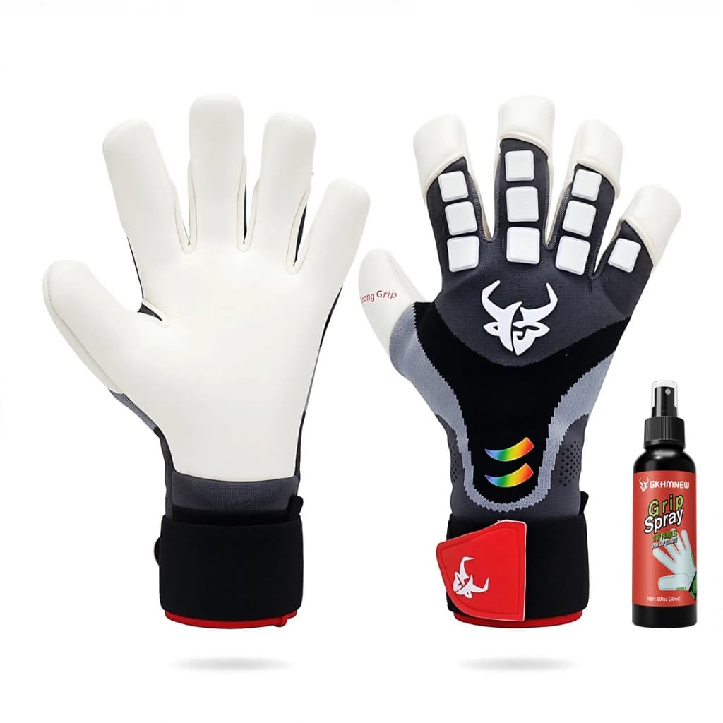Luvas De Goleiro De Alto Desempenho Para Adolescentes E Adultos ; Respirável Com Excelente Aderência Tamanhos 7 A 10 .