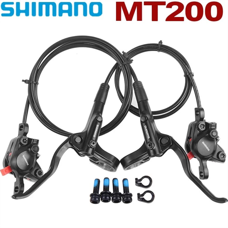 Kit De Freio A Disco Hidráulico SHIMANO MT200 , Conjunto De Pinça MTB , De Óleo Para Mountain Bike , Acessórios Dianteir