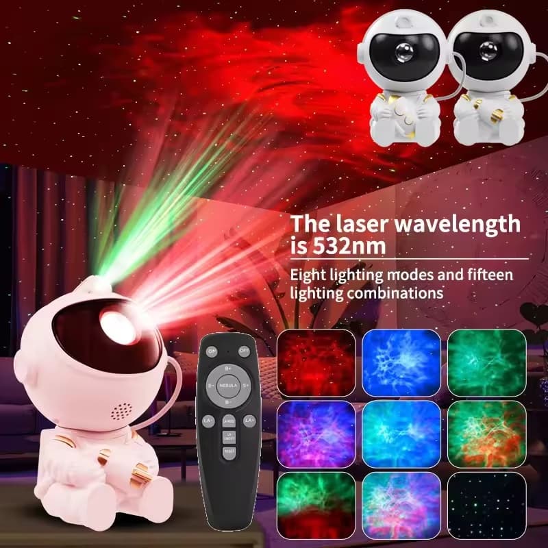 Astronauta LED Estrela Projetor Luz Noturna Galáxia Projetores Alto-Falante Bluetooth Para Decoração Do Quarto Crianças