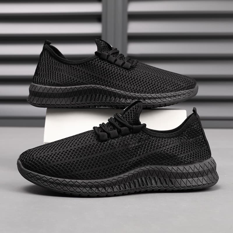 Botas curtas casuais masculinas de couro com cadarço e Velcro de cano alto