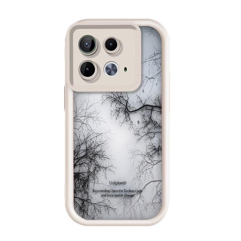 Para Infinix Note 40 5G , Imagem De Ramo De Árvore De Inverno , Capa De Telefone De silicone Anti-Queda