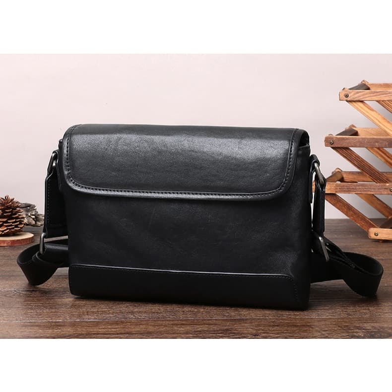 2026 bolsa mensageiro masculina de couro genuíno Casual bolsa de ombro de grande capacidade novo estilo bolsa de ombro m