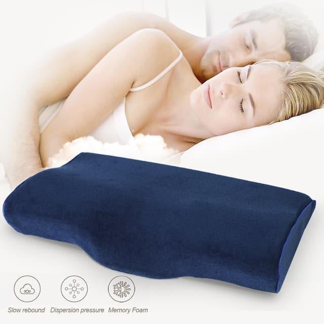 Travesseiros De Cama Em Forma De Borboleta , Travesseiro De Espuma Viscoelástica Ortopédico Cervical , Ergonômico , Conf