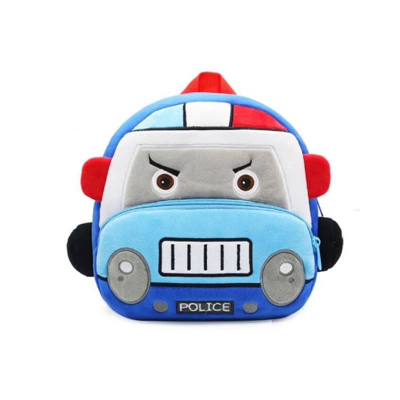 3D Dos Desenhos Animados De Pelúcia Crianças Sacos Novo Design Carro Meninas Meninos Mochila 2-4Y Bebê Escolares