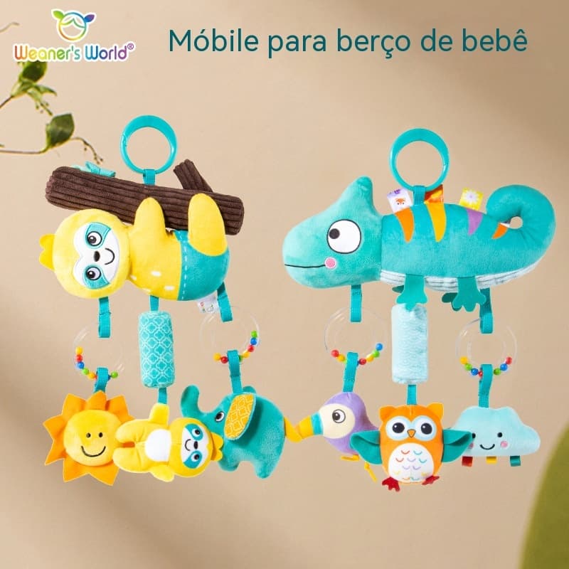 Brinquedo para bebês Weaners World, chocalho para carrinho de bebê, pendente, carrilhão de vento, brinquedo para bebês d
