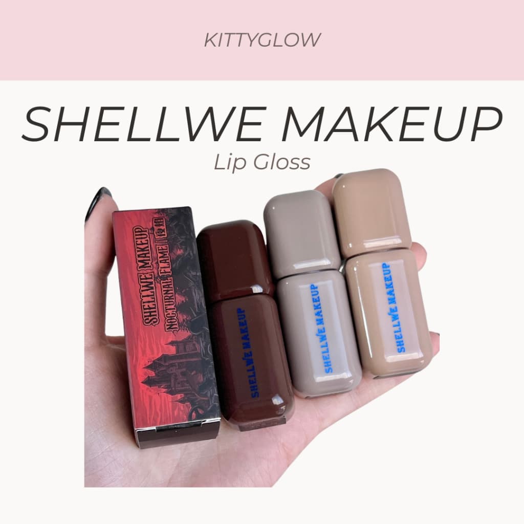 SHELLWE MAKEUP x GHOUL Brilho Labial ✨ Alto • Hidratante Não Pegajoso