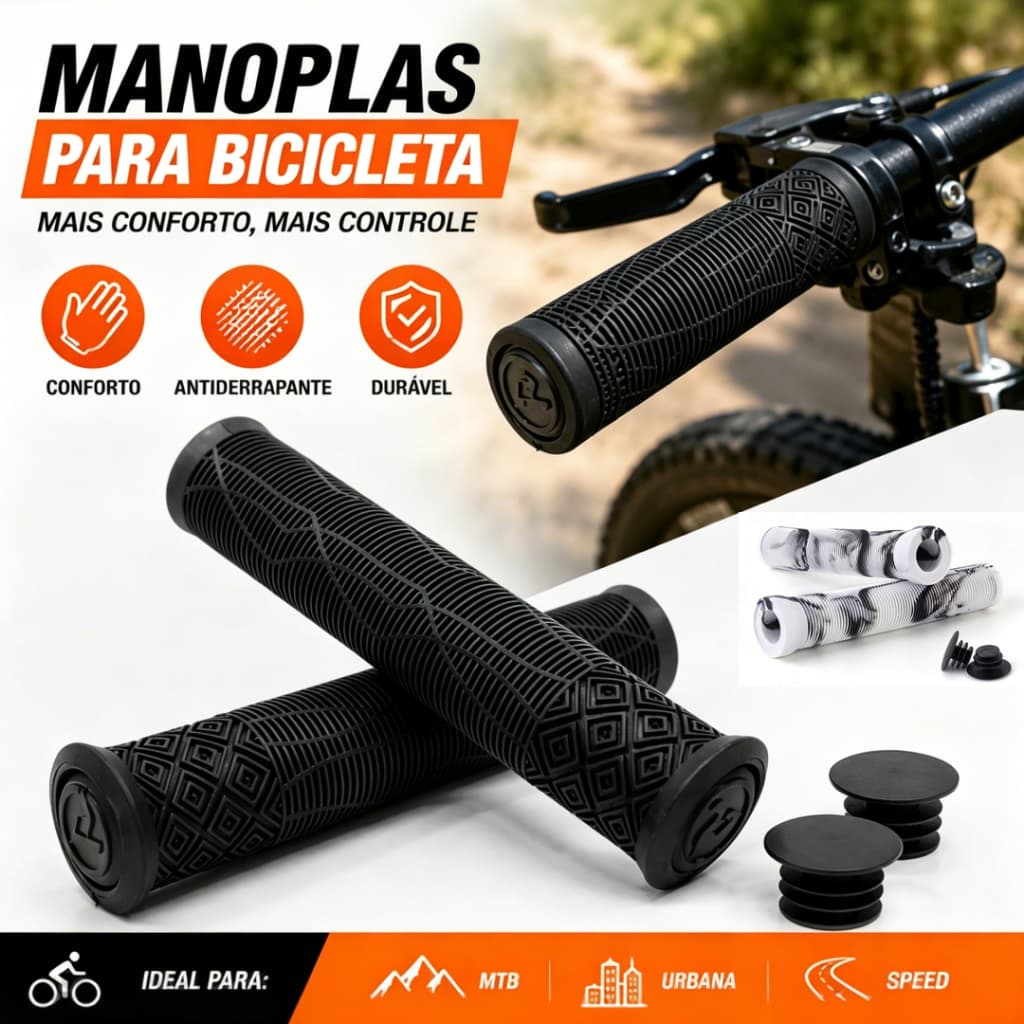 Manopla Absolute Bmx3 160mm Tipo Gios Bike Bmx Grau Wheeling