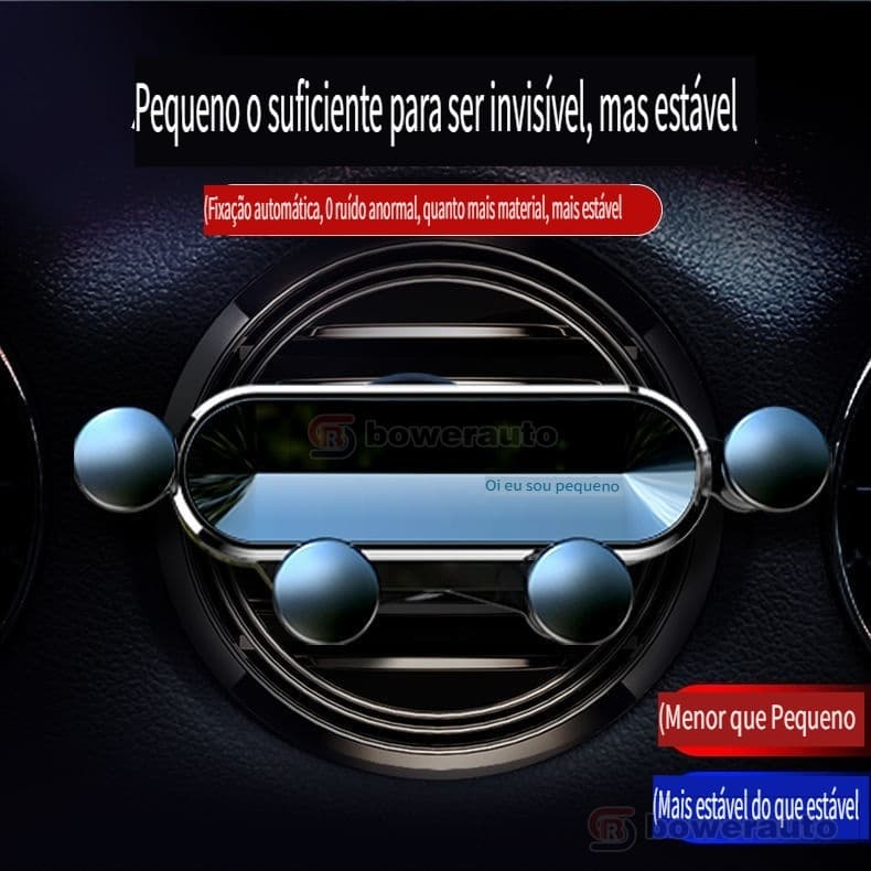 Suporte para Celular com Ventosa de Ar Condicionado, Gravidade Invisível, Retrátil, Universal, Little One