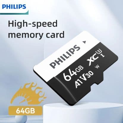 Cartão De Memória Philips TF 8GB-512GB Gravação Suave Armazenamento De Arquivo Confiável Universal Para Câmera , Telefon