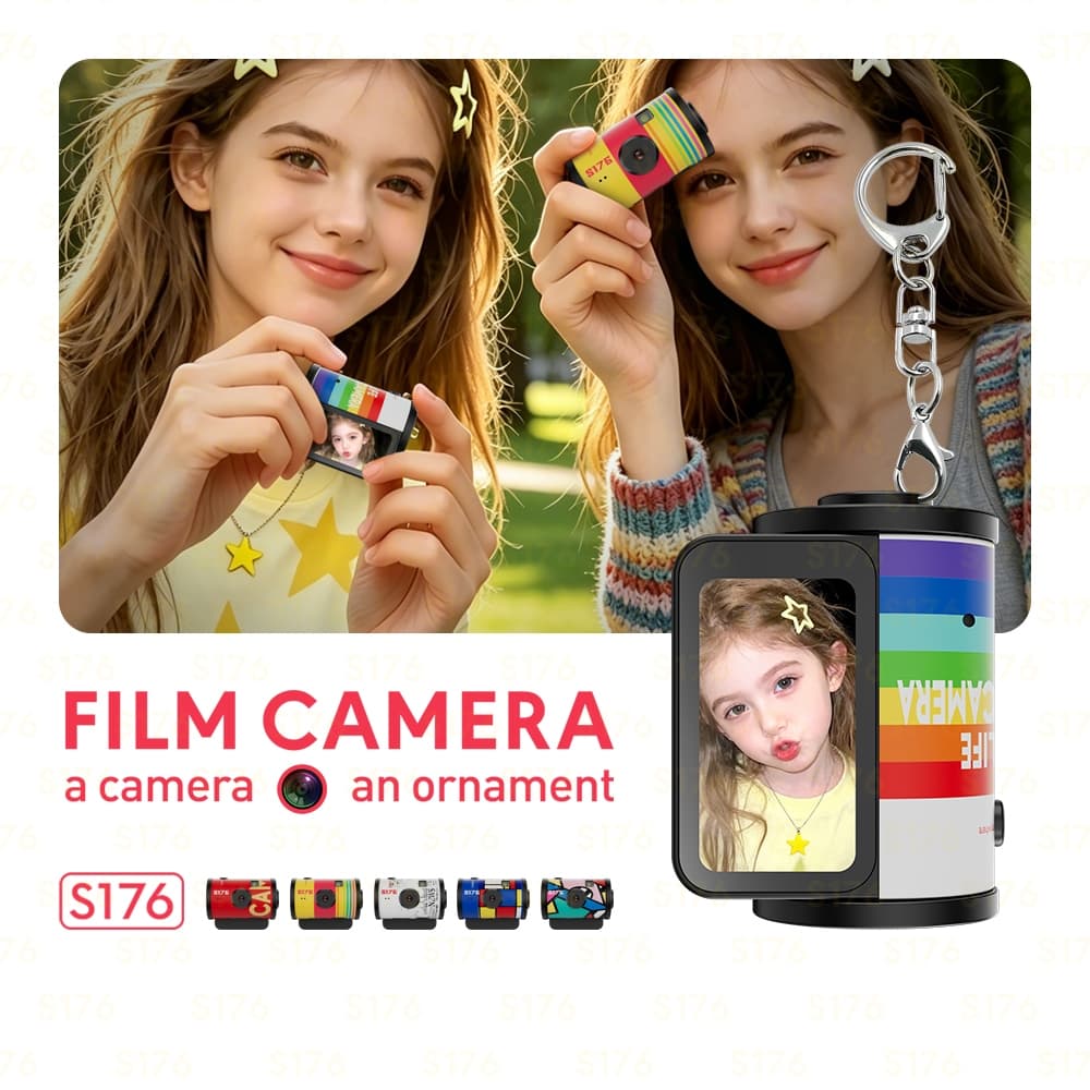 Retro Mini Câmera De Ação 1080P HD Wearable Portátil Chaveiro CCD Para Viagens Ao Ar Livre Fotografia VLOG Gravação Víde
