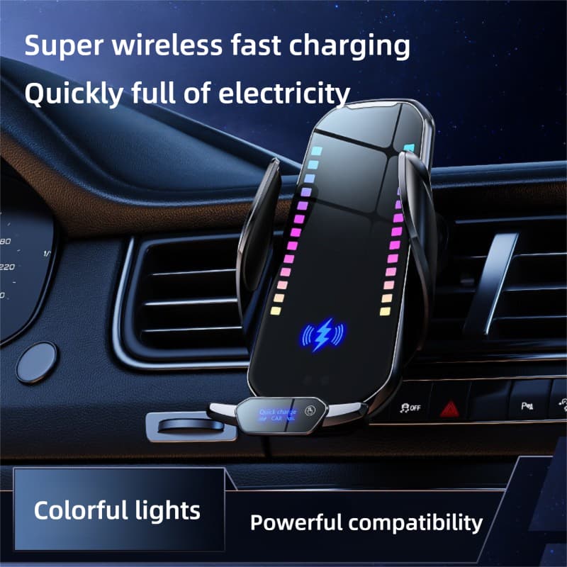 Suporte para Telefone de Carro com Carregamento Sem Fio de 15W