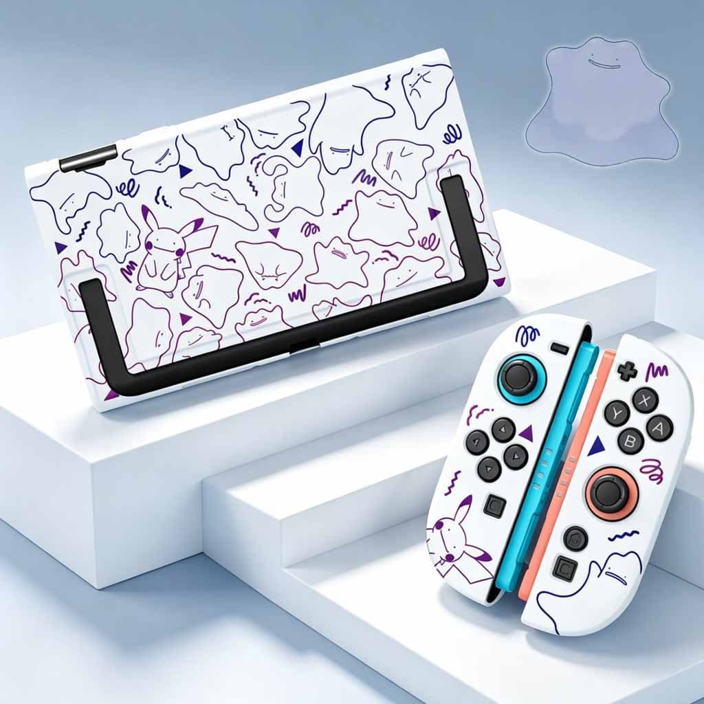 Linda Capa Protetora Para Switch 2 Modelo 2025 , Kit De Acessórios Com De Doca/Oled-Ditto Group Illusion