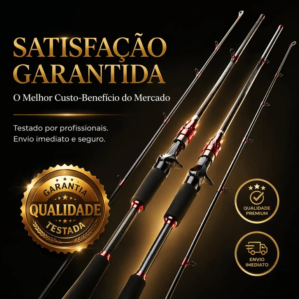 Vara Pesca Mar 1,65m Carbono Pistoleira Reta Longa Distância Isca Leve
