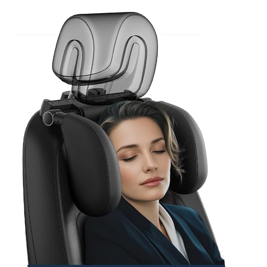 Travesseiro Ajustável Para Encosto De Cabeça De Assento De Carro , Suporte E Pescoço , Viagem No De Dormir Crianças Adul