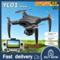 YL01 Mini Drone HD Câmera 4.3'Tela Sensível Ao Toque Evitar Obstáculos Motor Brushless Dobrável Quadcopter Para Fotograf
