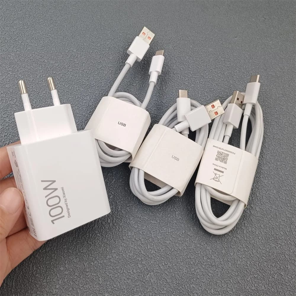 Original Xiaomi 100W Carregador Rápido Ue Turbo Carga 2M 1.5M Tipo C Cabo Para Mi 17 15 14 Ultra Pro POCO F7 F6 X7 Redmi