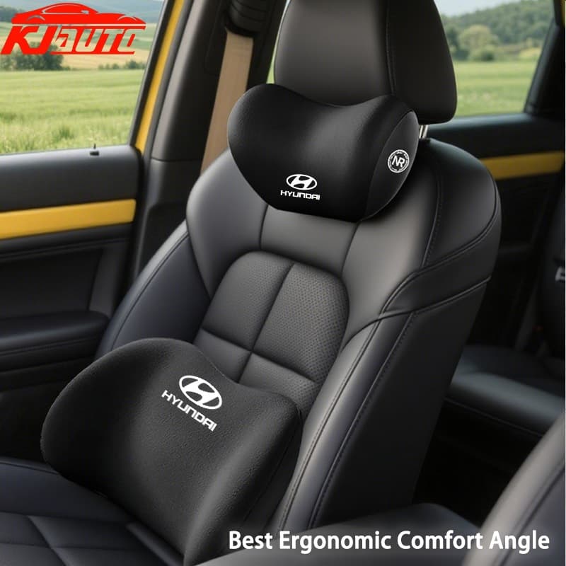 Hyundai Car Memory Foam Neck Pillow Proteção Almofada De Encosto Lombar De Cabeça De Carro Para Accent Creta SantaFe Kon
