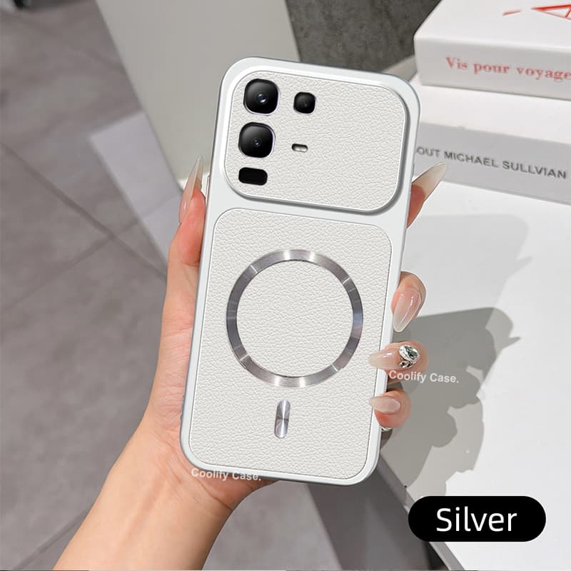 Capa Magnética Para infinix Note 50 Pro + 50X 50s 50 40 Plus Couro Sedoso Anti-Queda À Prova De Choque De Telefone De Lu