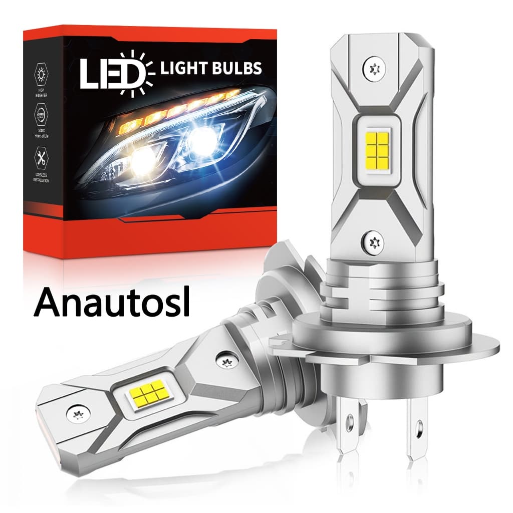 2 Pçs H7 LED Farol Lâmpada 60W 20000LM Super Brilhante 1 : 1 Mini Tamanho 12V H7 Condução Luzes De Nevoeiro 6500K White