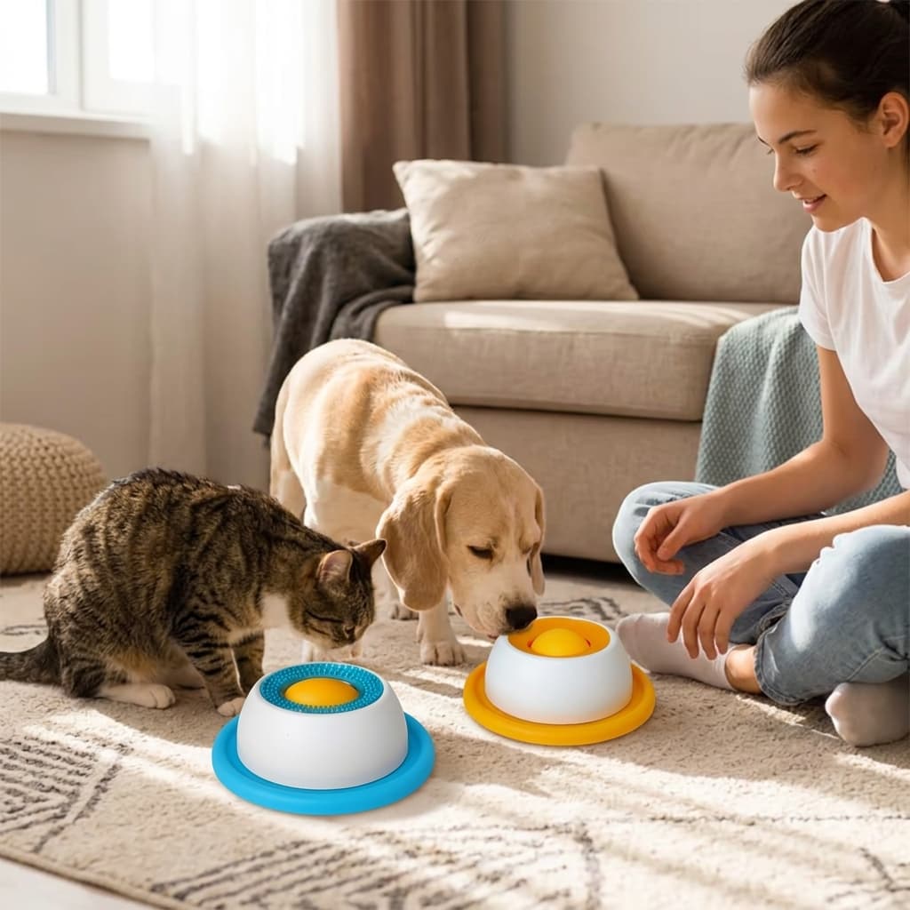 Novo Brinquedo De Mastigar Para Lamber Animais De Estimação 2026 Com Recurso Resistente À Mordida , Anti-Doração Queda ,