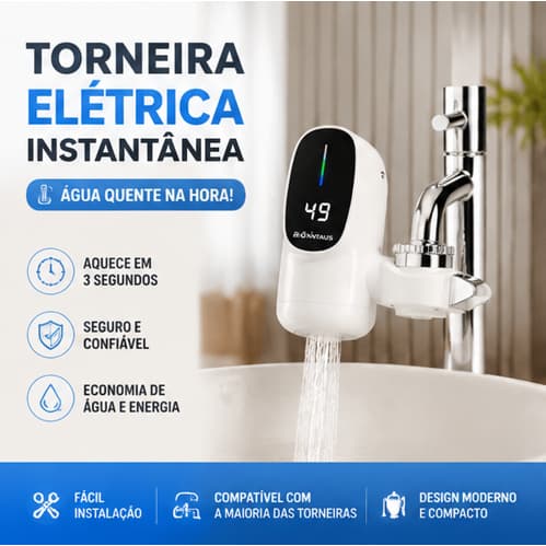 3000W Instant Electric Hot Water Aquecedor Torneira Display Digital Aquecimento De Água Para De Banheiro