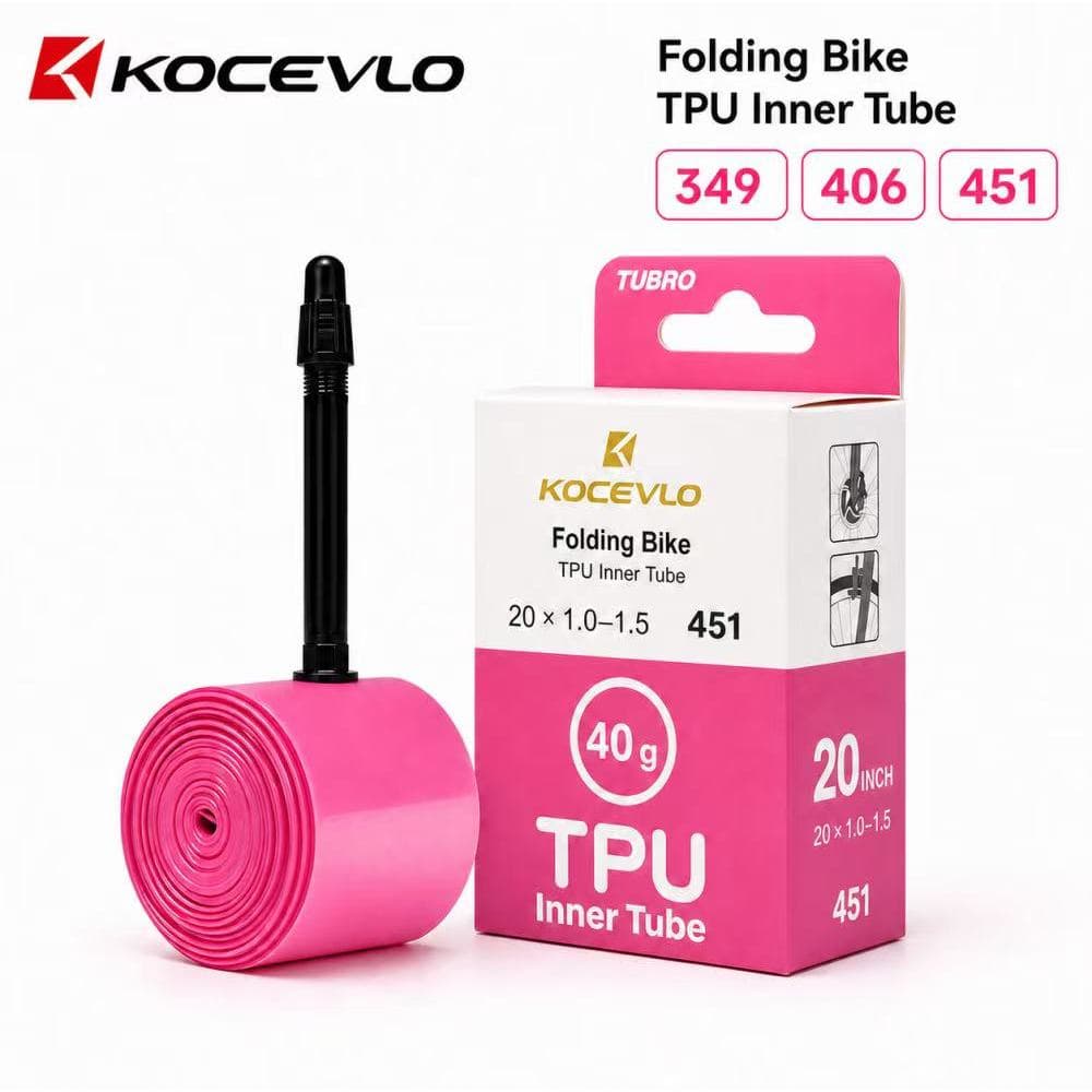 Tubo Interno De TPU Ultraleve KOCEVLO Para Bicicletas Dobráveis-349/406/451 Tamanhos
