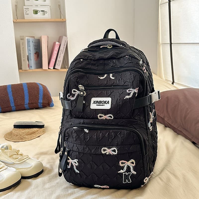 Mochila de grande capacidade da série Mori versão coreana, mochila leve e elegante para estudantes do ensino médio