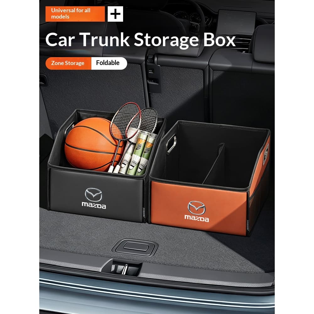 Caixa De Armazenamento Para Porta-Malas De Carro , Organizador De Ferramentas Bota De Carga Mazda 3 6 CX5 2 CX3 CX9 MX5