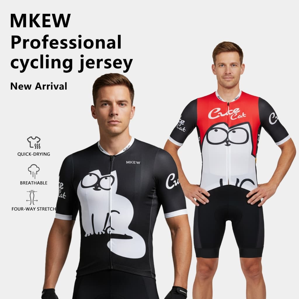 MKEW Novos Homens De Manga Curta Camisa De Bicicleta Verão Ciclismo MTB Camiseta Ao Ar Livre Roupas Secagem Rápida