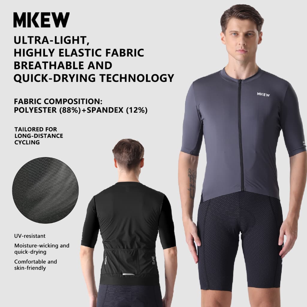 MKEW Verão Camisa De Ciclismo Masculina Mountain Bike Bicicleta Respirável Tops Mangas Curtas MTB Roupas