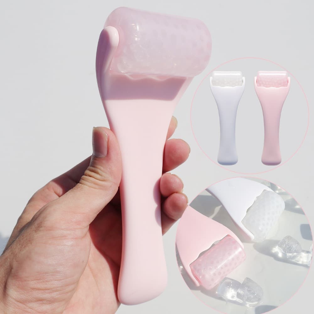 Rolo Facial De Gelo Para Alívio De Inchaço , Ferramenta De Massagem Cuidados Faciais De Silicone