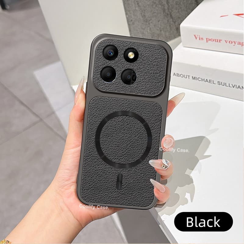 Capa Magnética Para Motorola Edge 70 Fusion Couro Sedoso Anti-Queda De Telefone Luxuosa À Prova De Choque