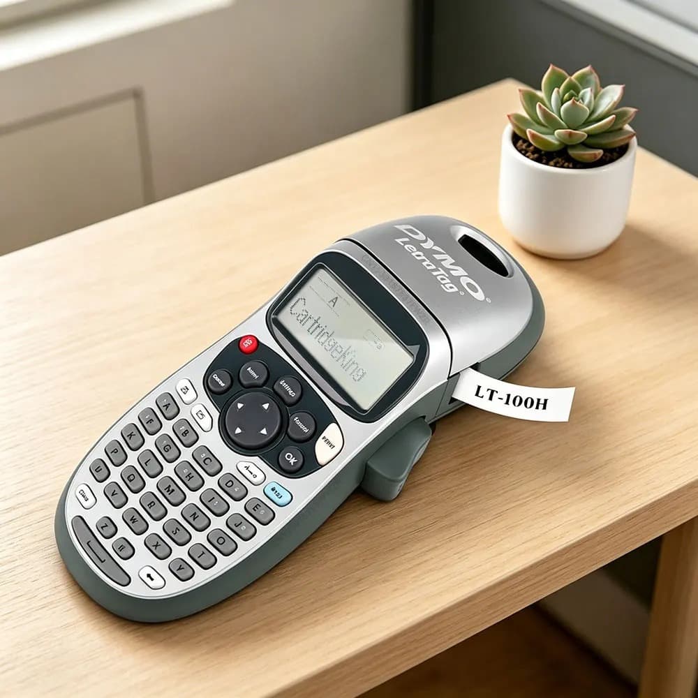 Máquina Fabricante De Etiquetas Dymo LetraTag LT-100H ABC Keyborad Etiquetadora Portátil Impressora Térmicas Ou 91201-91