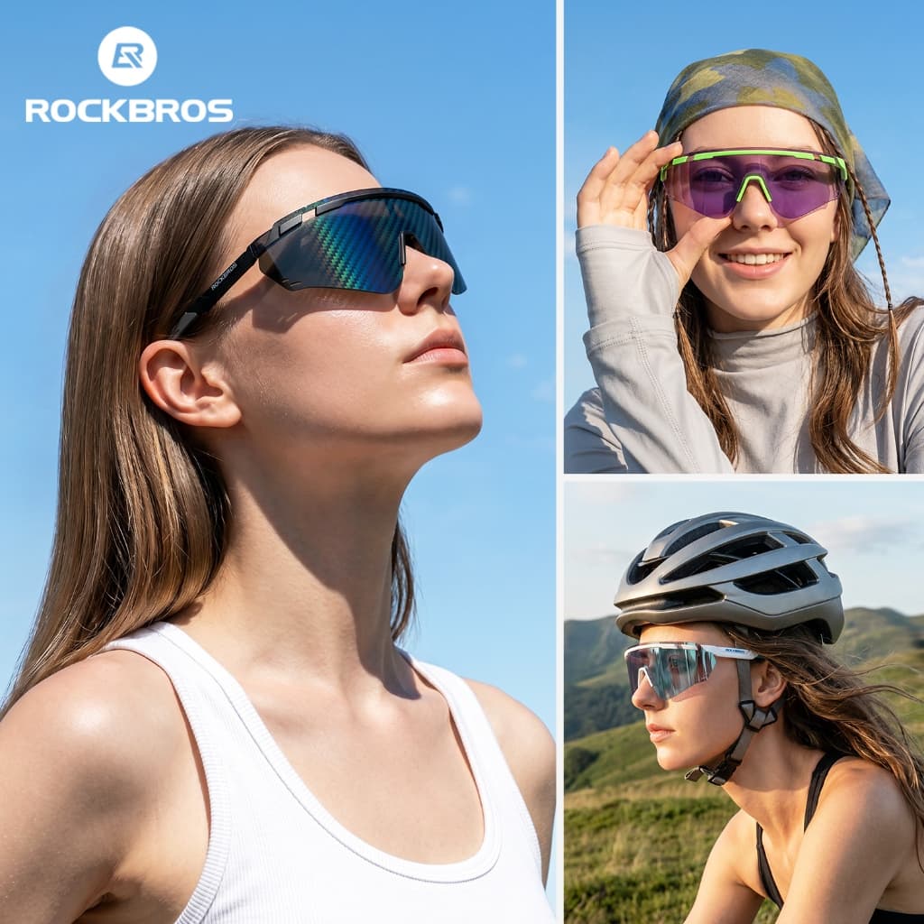 Óculos De Sol Fotocromáticos Para Ciclismo ROCKBROS UV400 REVO Coating TR90 Esportivos Ultraleves Com Armação De Miopia