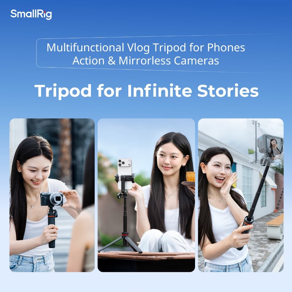 Tripé De Viagem Multifuncional SmallRig VT-17 3 Em 1 # 6479