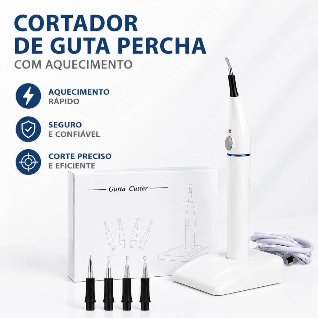 Cortador Disjuntor Gutta Percha Com 4 Pontas