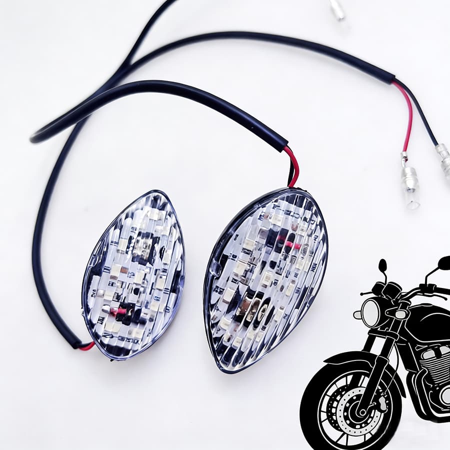 Motocicleta LED Sinais De Volta Carenagem Quadro Luzes Águia Olhos Indicadores Lâmpada Âmbar Universal Para Honda CBR600
