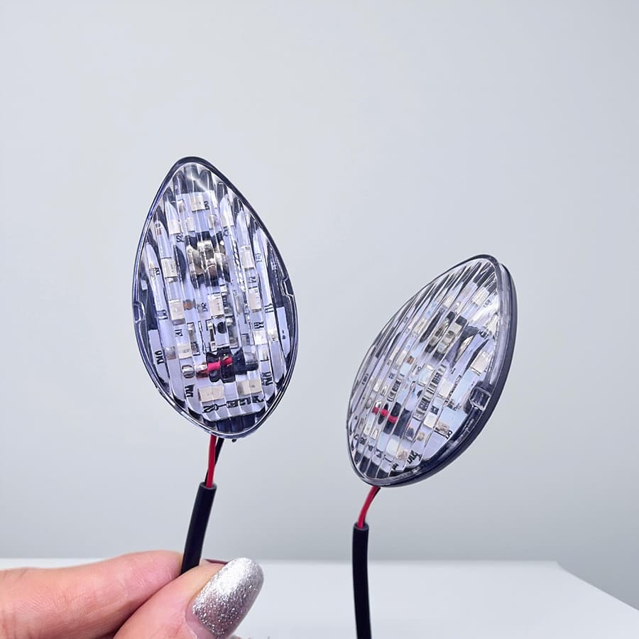 Motocicleta LED Sinais De Volta Carenagem Quadro Luzes Águia Olhos Indicadores Lâmpada Âmbar Universal Para Honda CBR600
