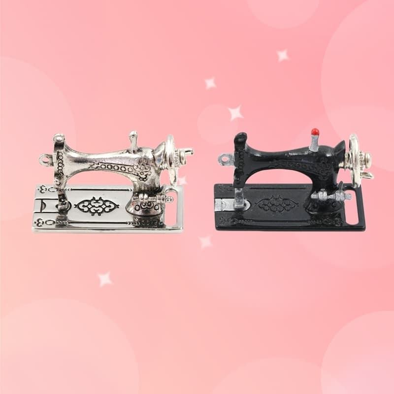 SUPERTOY Máquina De Costura De Metal Para Casa De Bonecas Em Miniatura Decoração Escala 1 : 12 Comprimento 3.5 Cm Quente