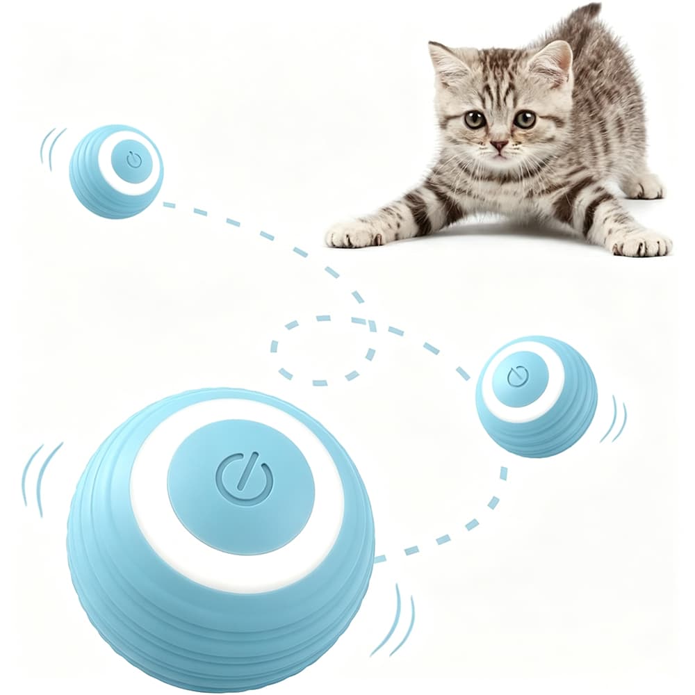 Bola Brinquedos - Rolamento Automático - Gato Interativo Recarregável - Inteligente - Bola Interativa