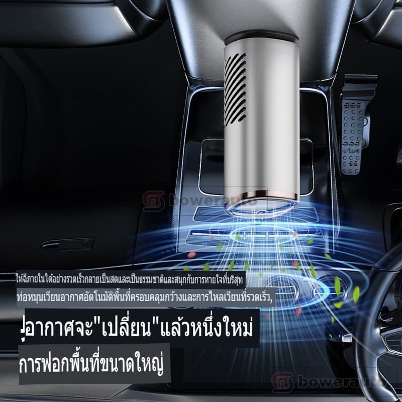 Purificador de Ar Automotivo Portátil Filtro HEPA Íons Negativos USB Remove Odores EJ-JHQ05