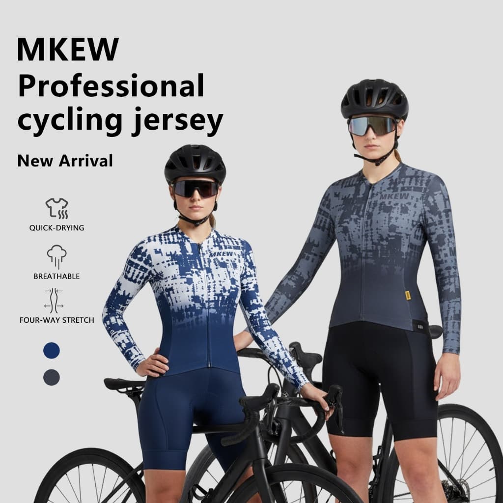 MKEW 2026 Mulheres Camisa De Ciclismo Primavera Manga Longa Bicicleta De Estrada Top Roupas De Slim Equitação