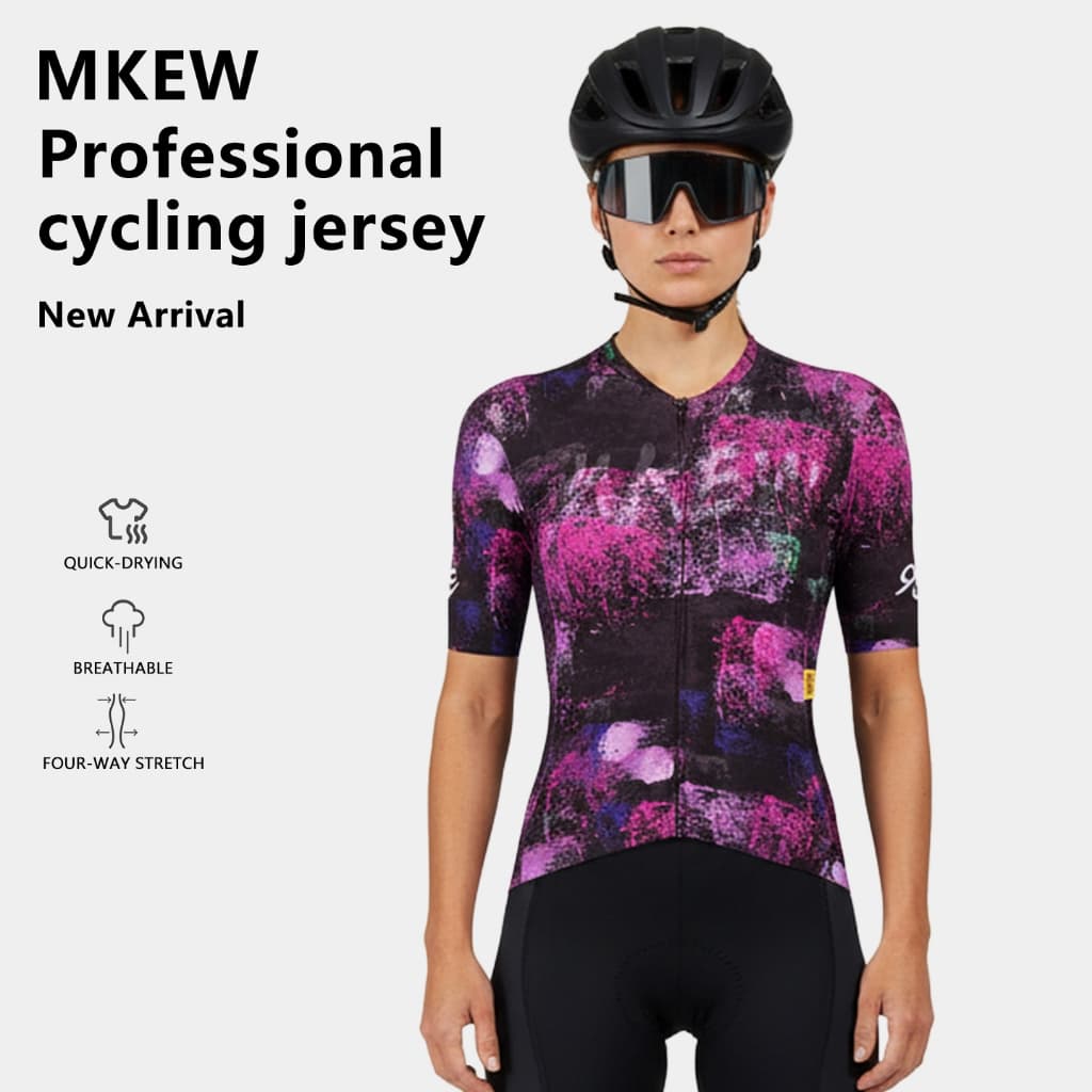 Mulher Moda Camisa De Ciclismo 2026 Verão Manga Curta Respirável Bicicleta Estrada Secagem Rápida MTB
