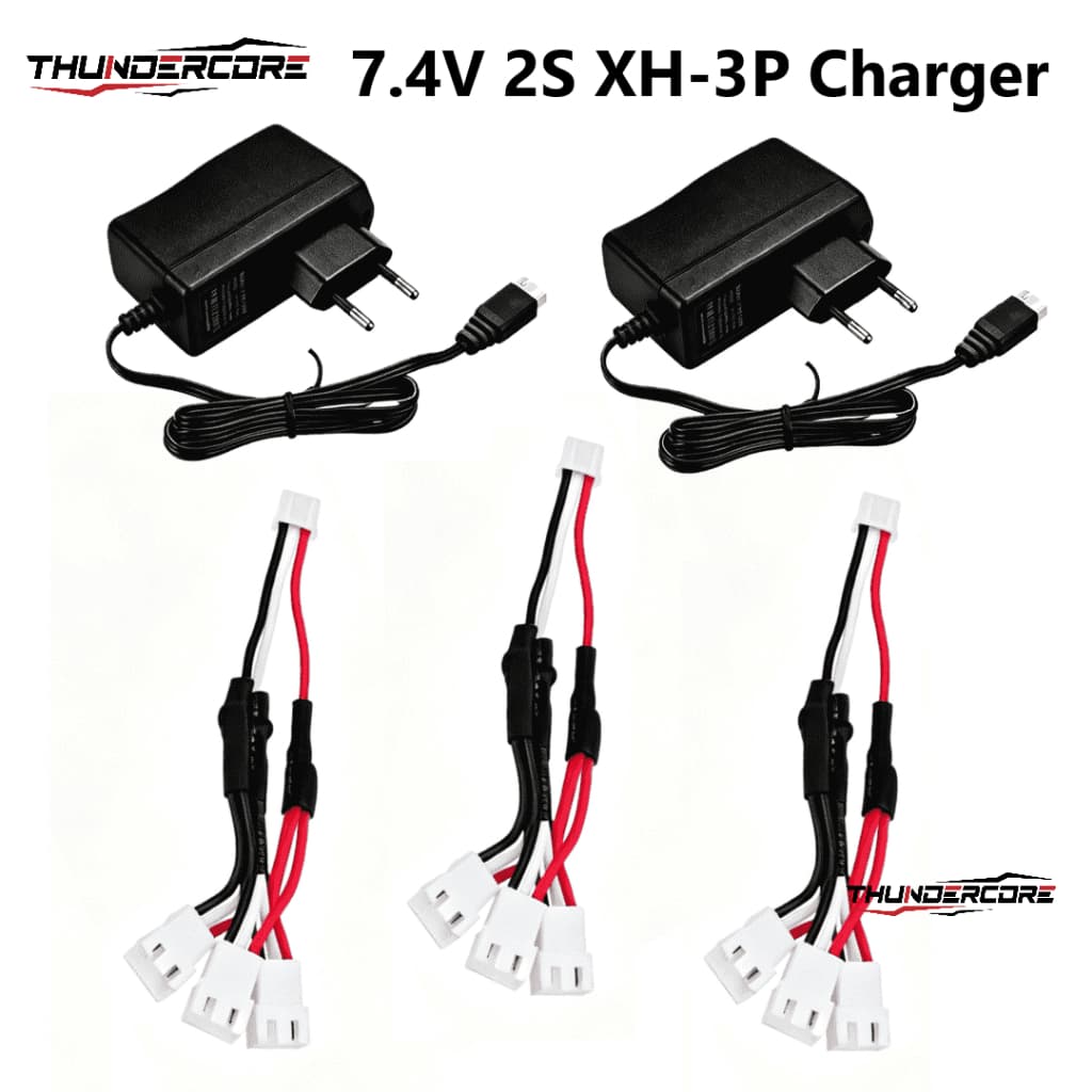 Cabo Adaptador De Carregamento De Plugue 3 Em 1 XH-3P 7.4 V 2S Lipo Bateria Linha Equilíbrio Paralelo Para RC Controle R