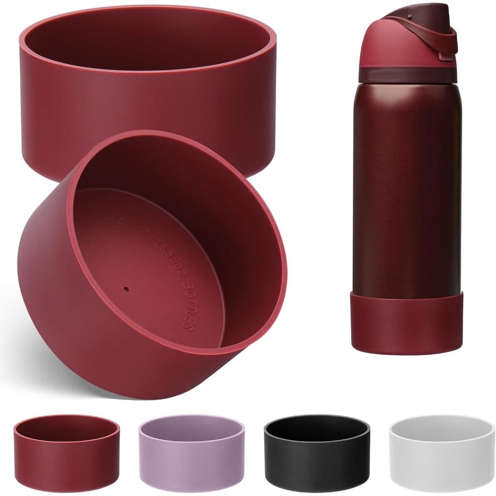 Bota De Silicone Compatível Com Garrafas Owala 16 Onças 24 32 40 , Protetor Inferior Antiderrapante