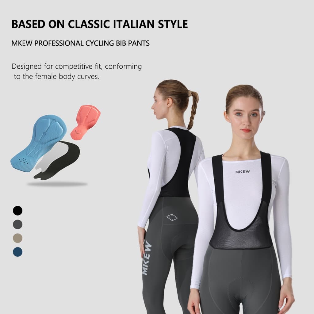MKEW Calças Femininas Para Ciclismo Profissional , Roupas De Bicicleta , Acolchoamento 3D De Estrada Mulheres