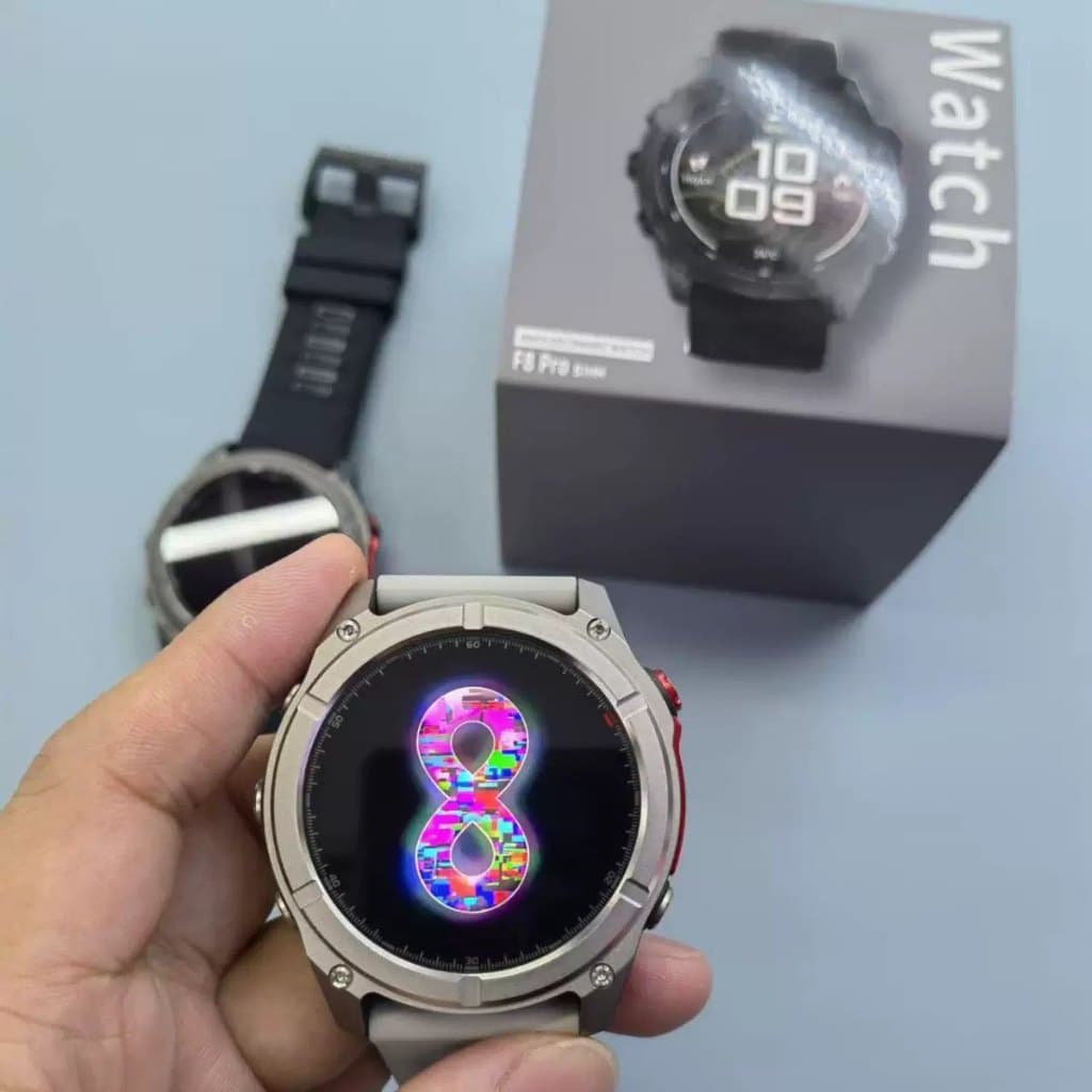 Relógio Inteligente F8 pro Para Homens À Prova D'água Mergulho , Natação Esportes Ao Ar Livre AMOLED SmartWatch Lanterna